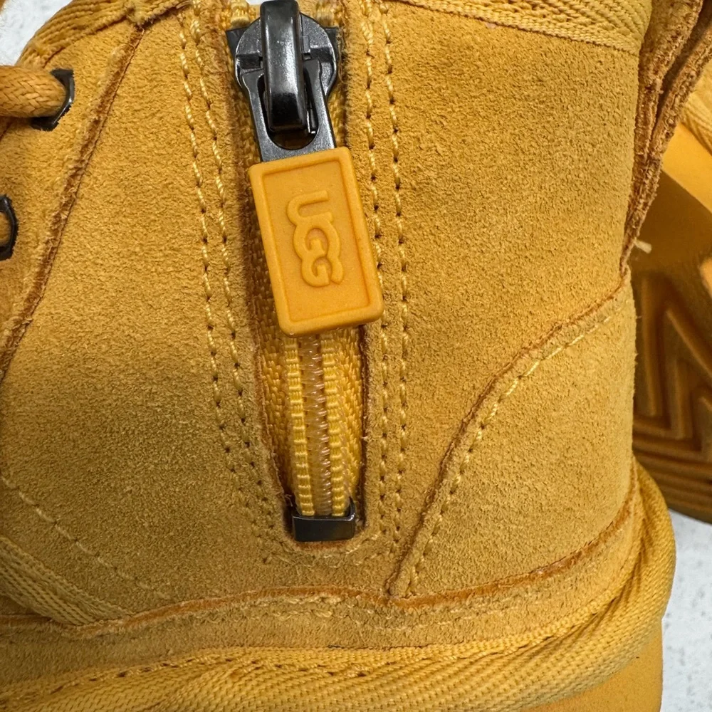 UGG Kids Yellow Lace-Up Boots